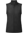 PR816 Premier Ladies Windchecker® Recycled Printable Soft Shell Gilet Black colour image